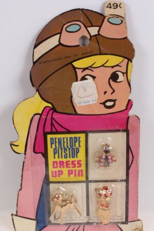 Penelope Pitstop Dress Up Pin Five and Dime Toys MIP C-7.5+