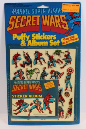 Secret Wars Puffy Stickers and Album Set MISC MOC C-8.5