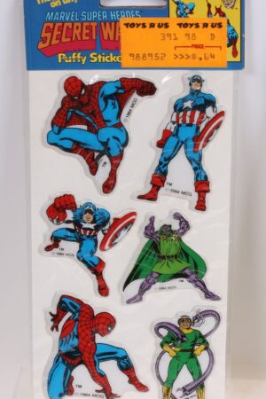 Secret Wars Puffy Stickers Secret Wars MISC MOC C-9.5-
