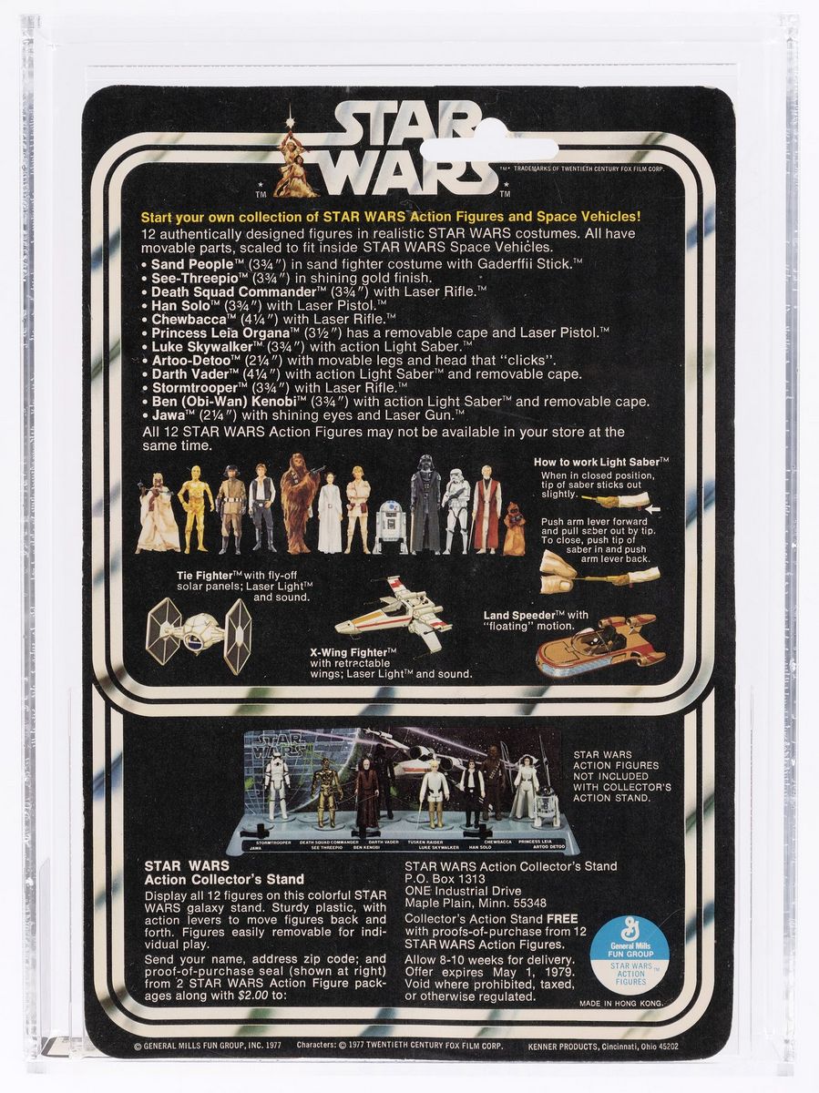 Luke Skywalker Star Wars 12 Back MOC C-8.5+ AFA 80 - Image 2