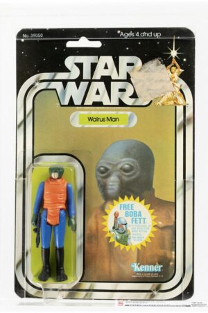 Walrusman Walrus Man Star Wars 20 Back Boba Fett Offer MOC C-8.5 AFA 70