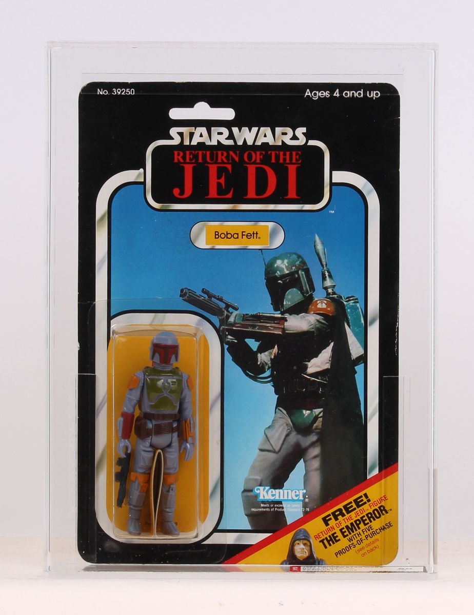 Boba Fett Desert Scene ROTJ 65 Back Emperor Offer MOC C-8.5+ AFA 80