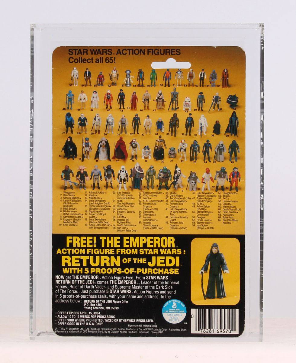 Boba Fett Desert Scene ROTJ 65 Back Emperor Offer MOC C-8.5+ AFA 80 - Image 2