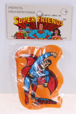 Superman Super Friends Pencil Sharpener Super Powers MISC MIP C-9.5