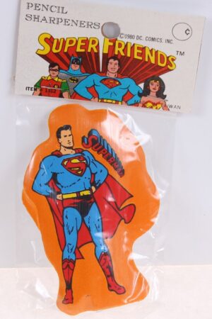 Superman Super Friends Pencil Sharpener Super Powers MISC MIP C-9.5