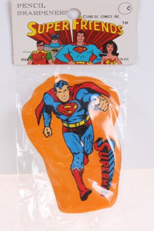 Superman Super Friends Pencil Sharpener Super Powers MISC MIP C-9.5