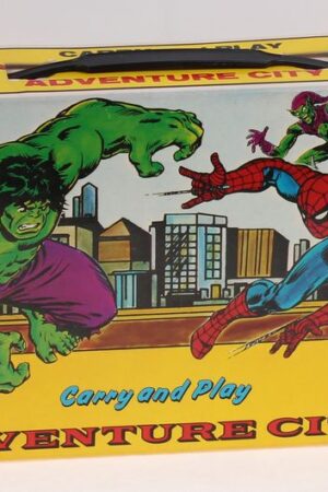 The Amazing Spider-Man and The Incredible Hulk Carry and Play Adventure City Mego Vintage Era Toys MIB C-9.5-