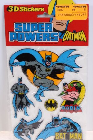 Batman Puffy 3D Stickers Super Powers MISC MOC C-9.5-