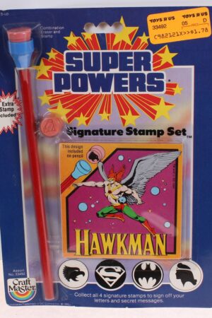 Hawkman Signature Stamp Set Super Powers MISC MOC C-9+