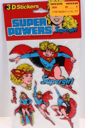 Supergirl Puffy 3D Stickers Super Powers MISC MOC C-9.5-