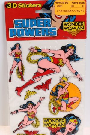 Wonder Woman Puffy 3D Stickers Super Powers MISC MOC C-9.5-
