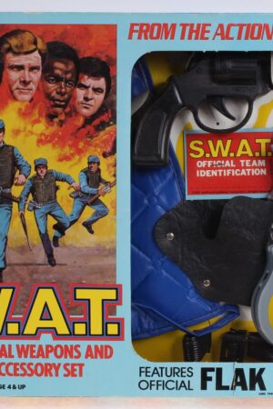 S.W.A.T. SWAT Official Special Weapons and Tactics Accessory Set S.W.A.T. SWAT Special Weapons and Tactics MISB C-9+