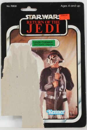 Lando Skiff Guard ROTJ 65 Back No Offer Blacked out Ewoks cardback