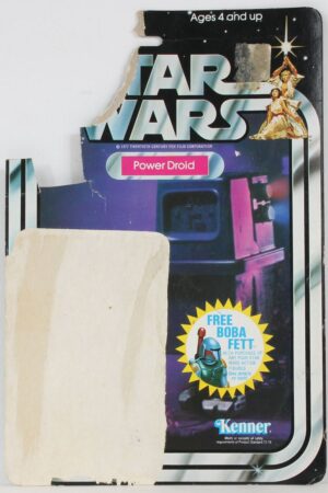 Power Droid Star Wars 20 Back Boba Fett Offer cardback