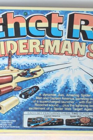 Ricochet Racers Spider-Man Set Mego Vintage Era Toys MIB C-8.5