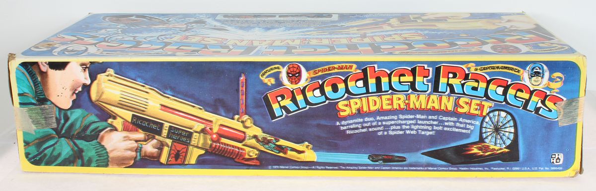 Ricochet Racers Spider-Man Set Mego Vintage Era Toys MIB C-8.5 - Image 12