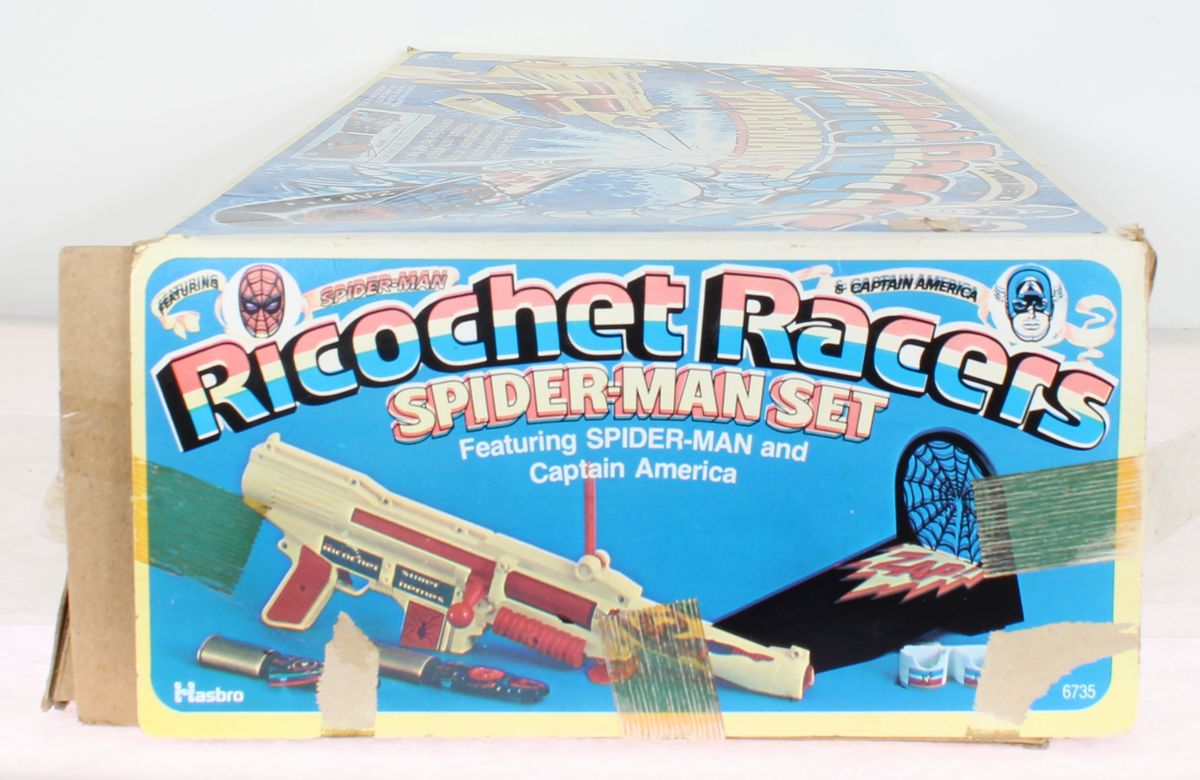 Ricochet Racers Spider-Man Set Mego Vintage Era Toys MIB C-8.5 - Image 11