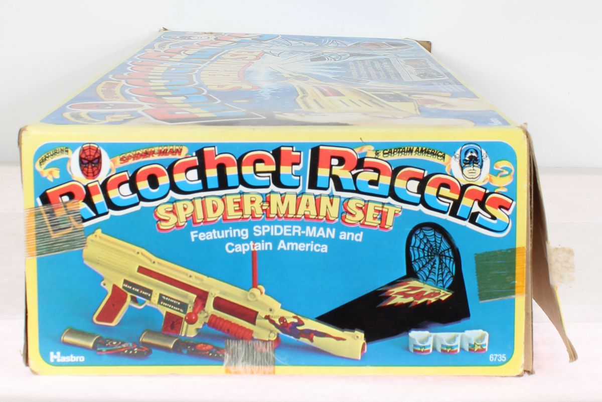 Ricochet Racers Spider-Man Set Mego Vintage Era Toys MIB C-8.5 - Image 10