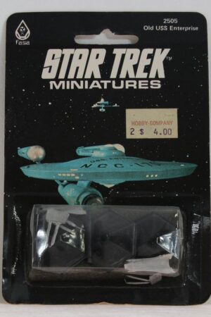 Star Trek Miniatures Old USS Enterprise Star Trek FASA MOC C-8.5+
