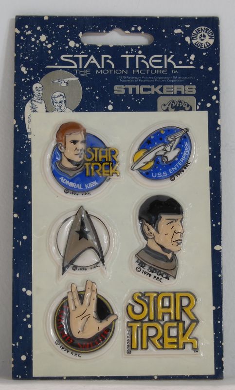 Star Trek The Motion Picture Puffy Stickers Star Trek MISC MIP C-9+