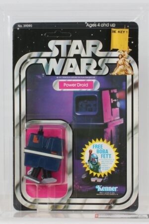 Power Droid Star Wars 20 Back Boba Fett Offer MOC C-8.5+ AFA 75