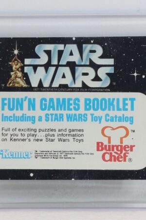 Star Wars Burger Chef Space Maze on Back Booklet