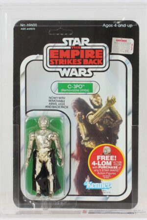 C-3PO Removable Limbs ESB 47 Back 4-LOM Offer MOC C-9.5- CAS 85+